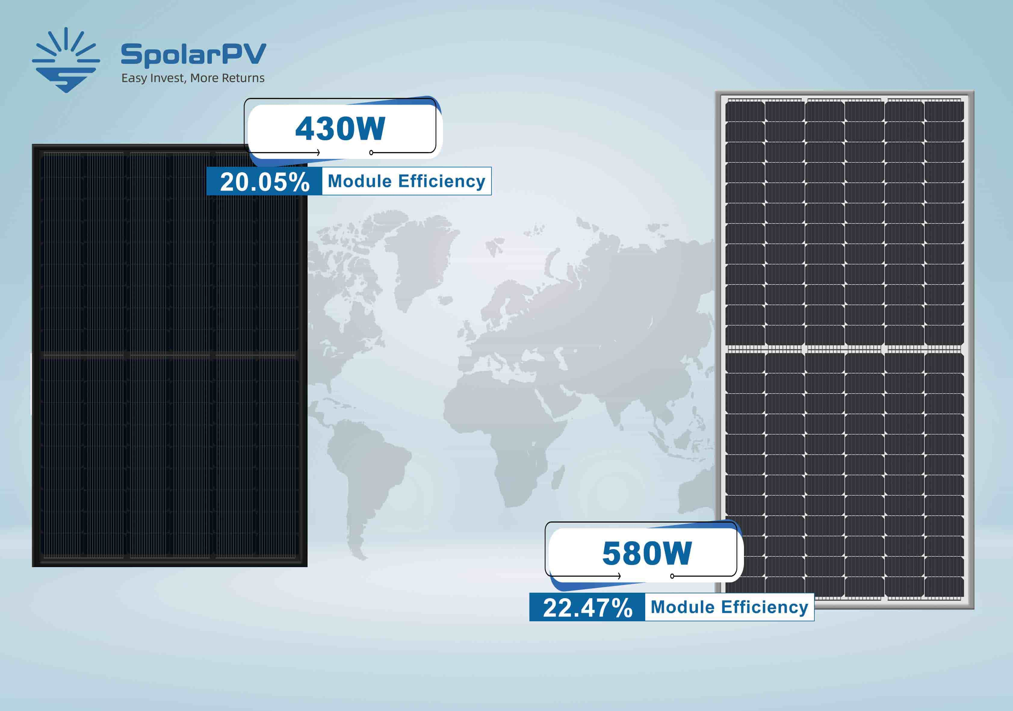 430w full black solar module 182mm