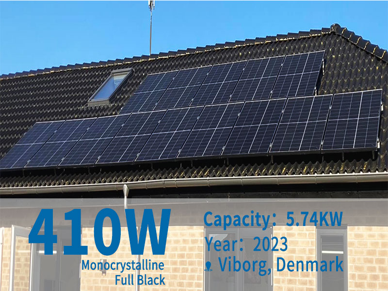 Пример использования солнечной батареи на крыше SpolarPV мощностью 5,74 кВт в Выборге, Дания