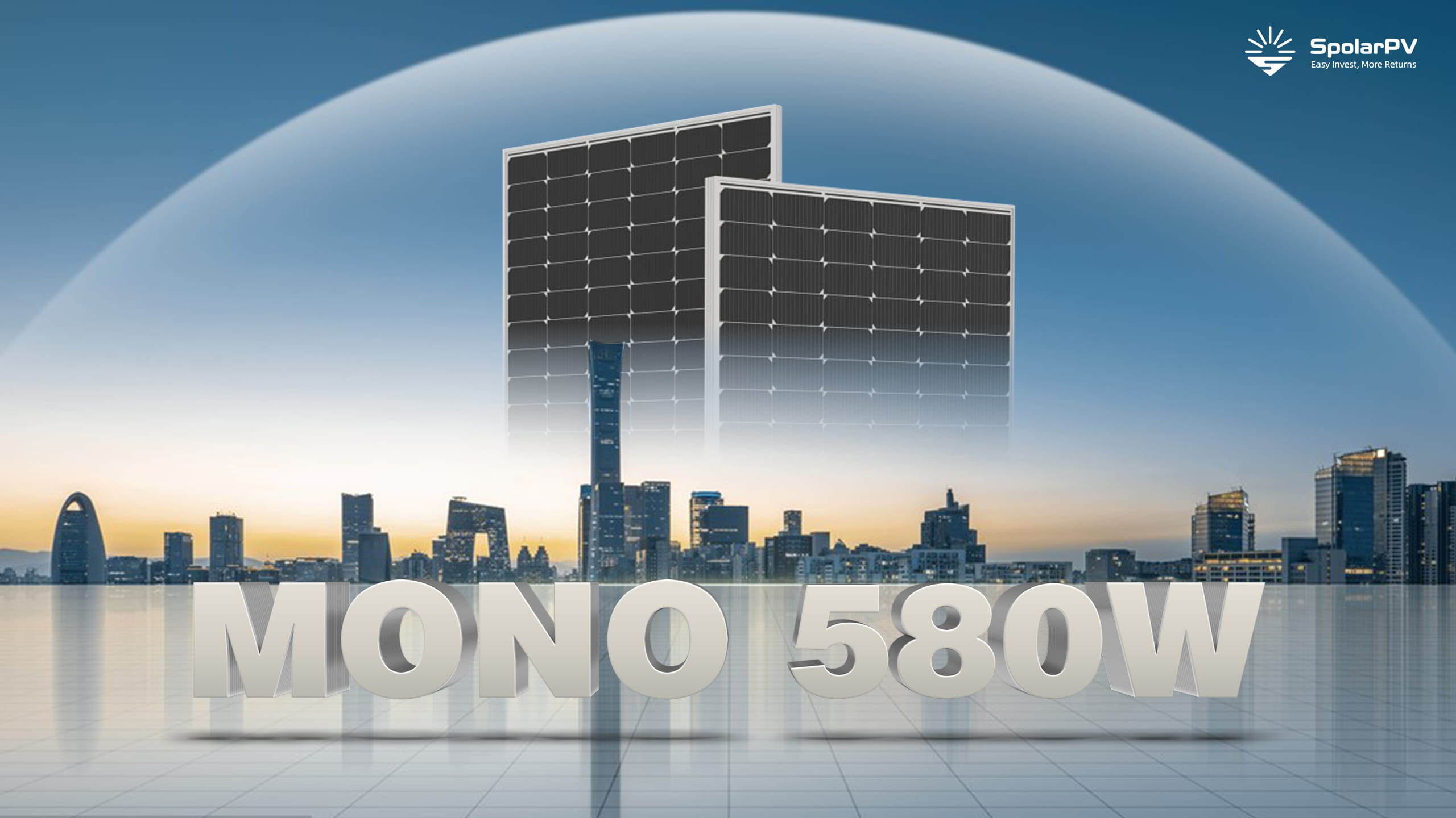 солнечная панель моно 580 Вт
